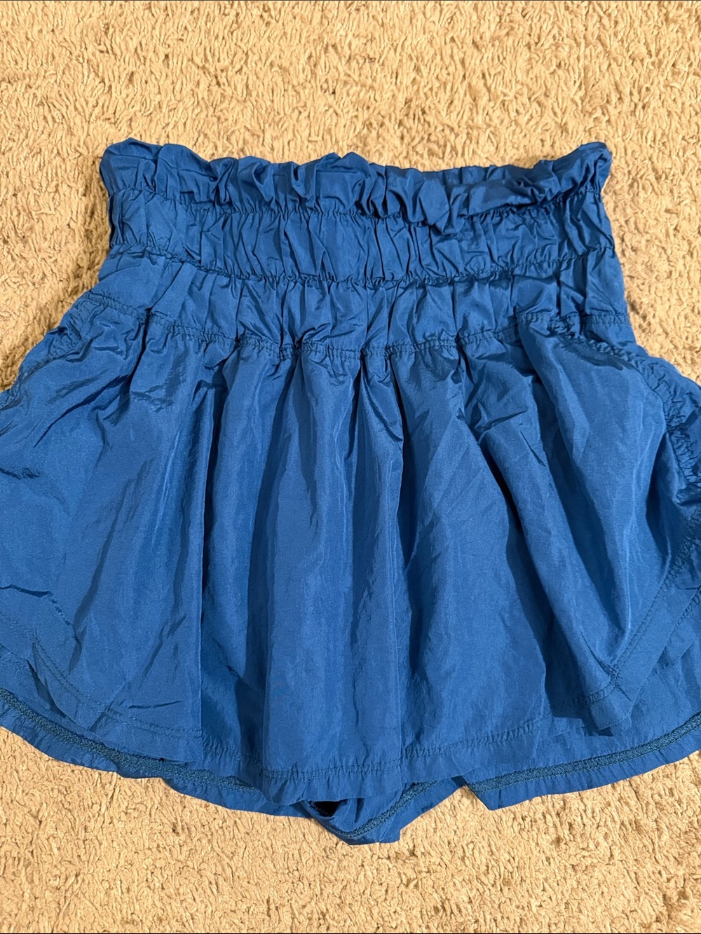FP Movement by Free People Teal Navy Satin-Look Skort size S